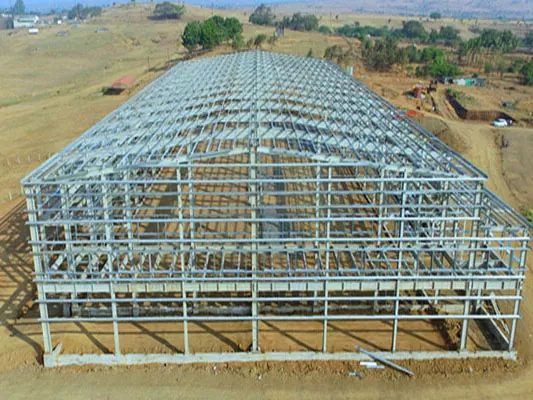 ተግባራዊ እና የሚያምር የአረብ ብረት መዋቅር መጋዘን ግንባታ